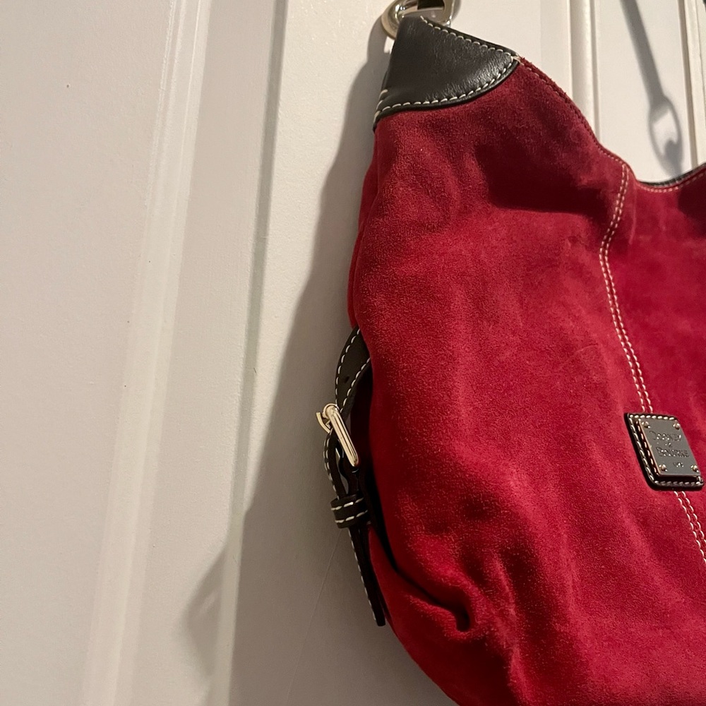 Dooney & Bourke red suede bag - Picture 9 of 16